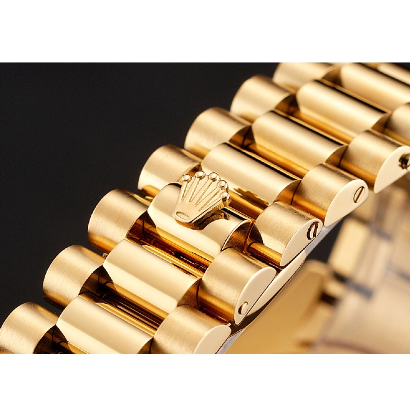 Aaa replica watch 1454101 Bracelet Dial Rolex Diamonds And Black Rubies Gold Swiss Day-Date 0518